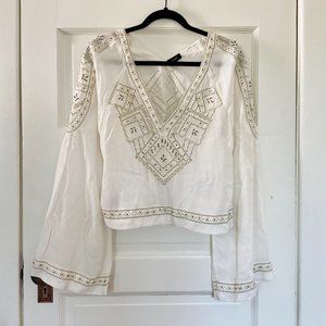 SAHU || BEADED HIPPIE BLOUSE